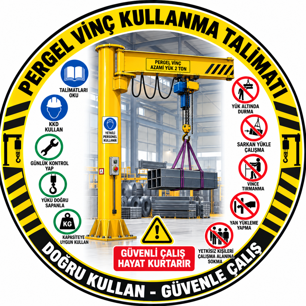Pergel Vinç Kullanma Talimatı