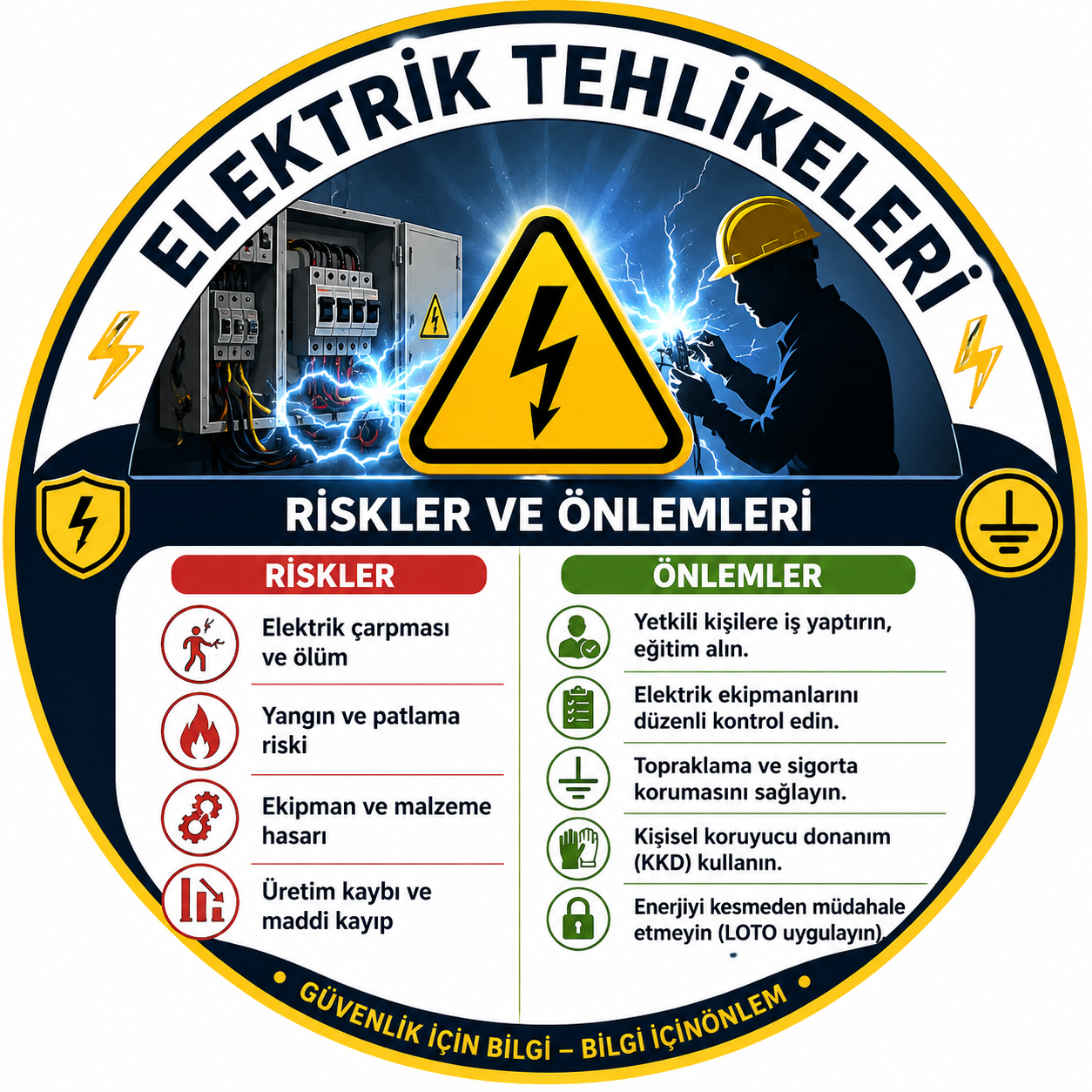 Elektrik İşleri, Riskleri ve Önlemleri Eğitim Sunumu